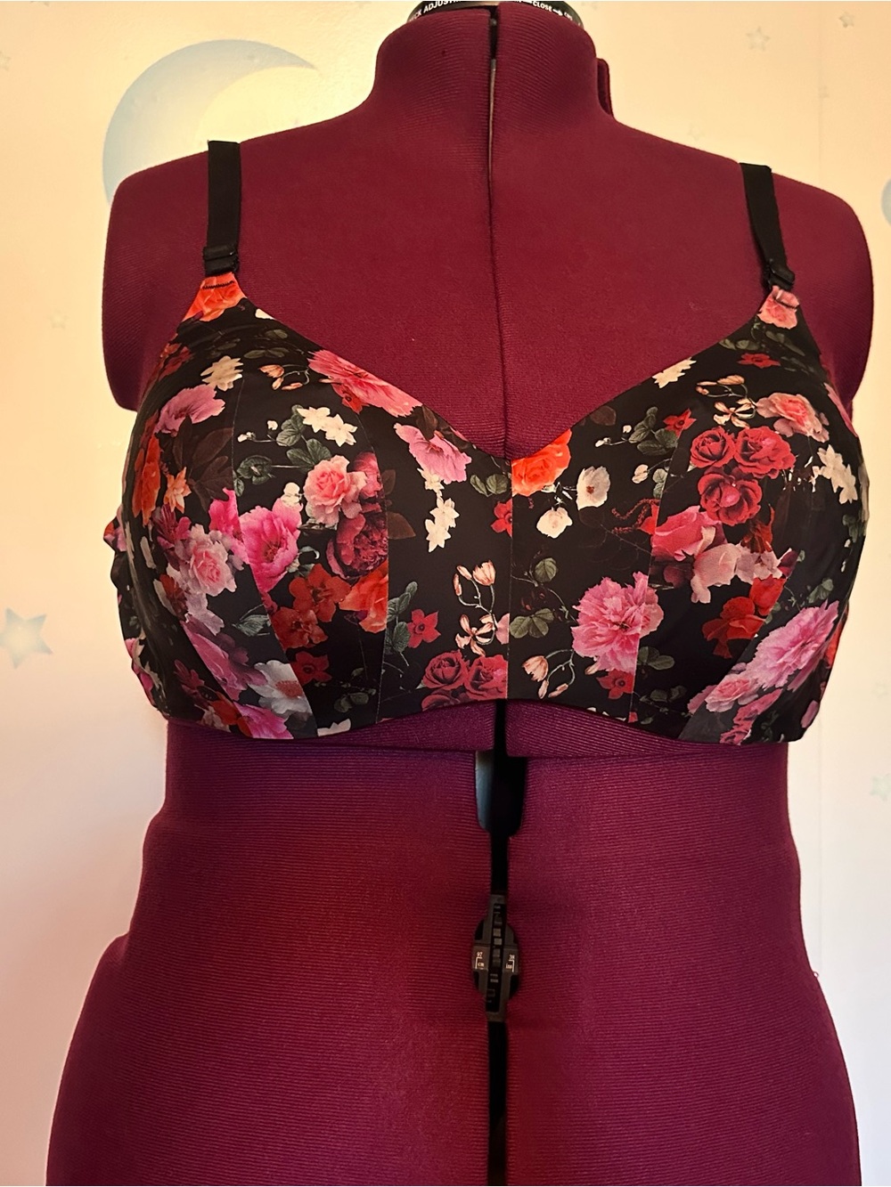 Torrid Curve Wire-Free Floral Print Lightly Lined Bra
